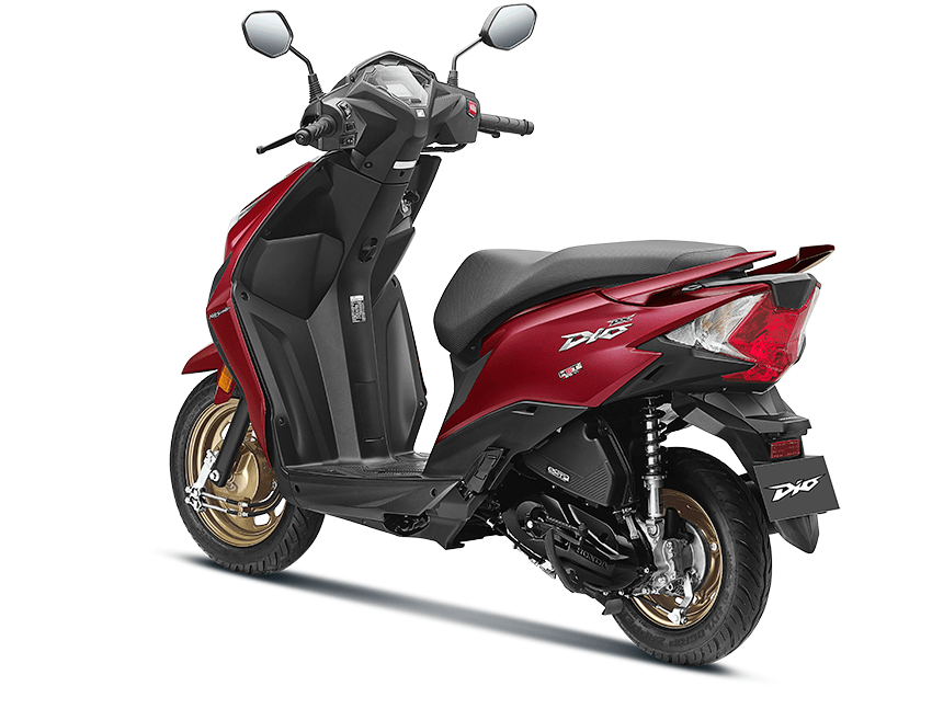 Honda dio best sale dlx red colour